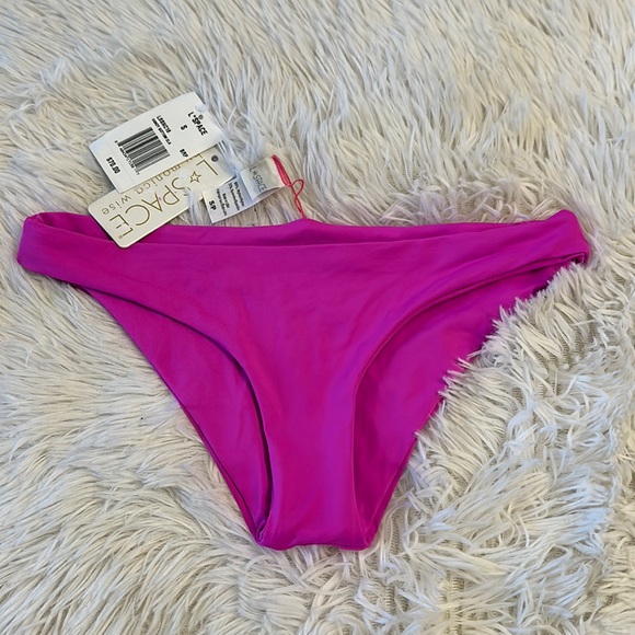 NWT L*Space Revolve Pink Fuchia Sandy bikini bottom women size Small - Picture 4 of 6